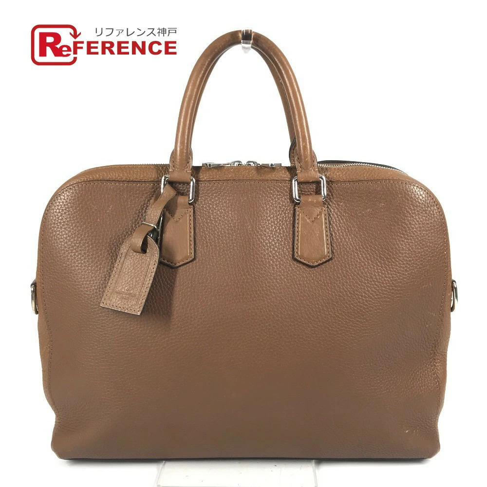 LOUIS VUITTON Armand Briefcase Business Bag Tote Taurillon Brown